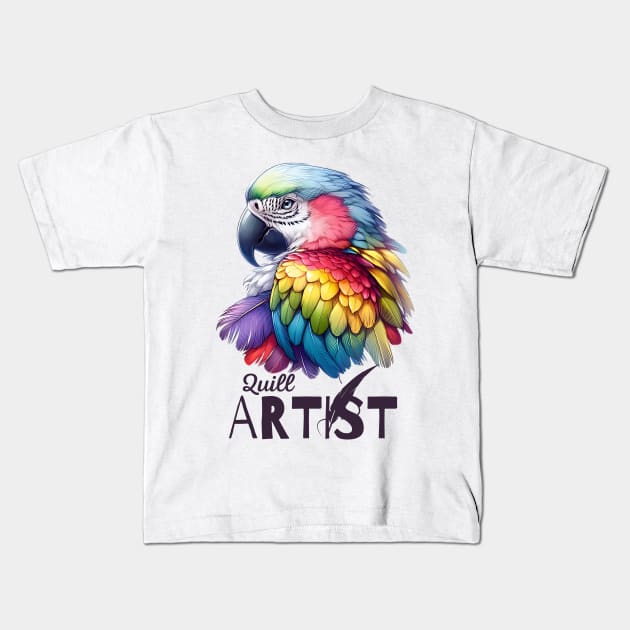 Quill Artist Kids T-Shirt by LionKingShirts